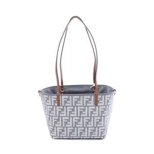 Fendi Zucca Roll Small Denim Leather Tote Bag